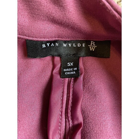 RYAN Wylde Cardigan Women's Size 5X Purple Lilac One Button Closure Pockets - Picture 4 of 8
